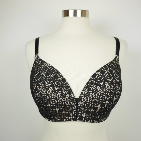 VICTORIA'S SECRET BRA Body By Victoria Size 36 DD Black padded full coverage BRA - Picture 1 of 13